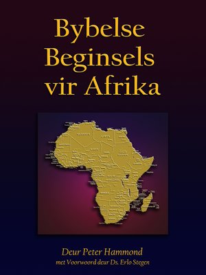 cover image of Bybelse Beginsels vir Afrika